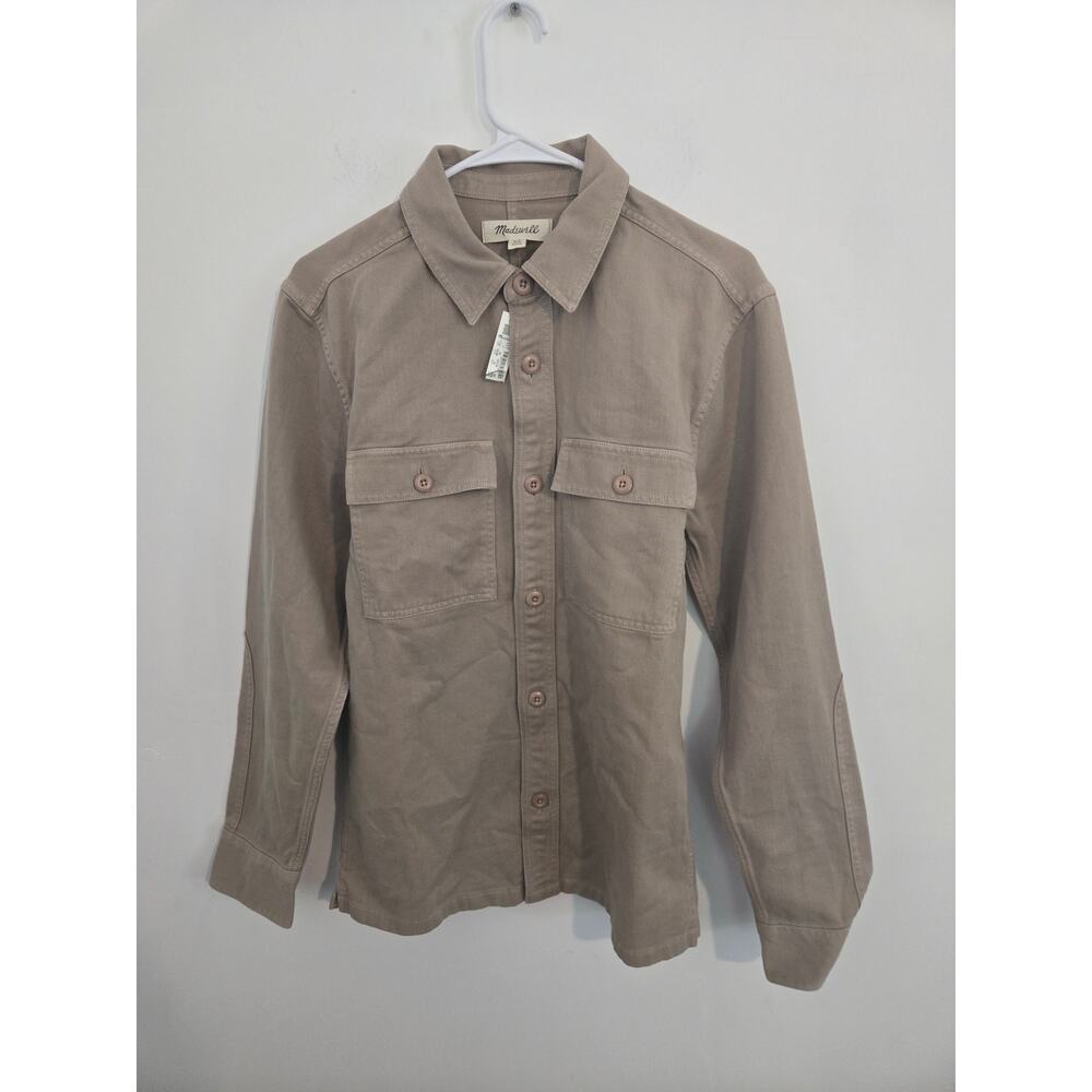 NWT Madewell  Garment-Dyed Straight-Hem Work Shirt size XS Style NR742